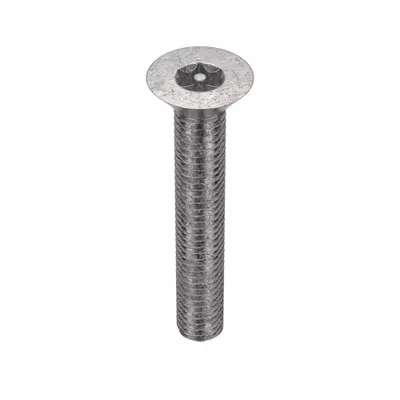 TAMPER-PRUF-SCREW Tamper Resistant Screw: #10-32 Thread Size, 1 1/4 in Lg, Stainless Steel - Flat Head Tamper-Resistant Machine Screws