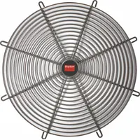 Outlet Fan Guard: For Use With 5TCN0, Outlet, Steel, Polyester Urethane, 3/8 in Wire Spacing