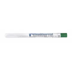 Sterile swabstick with a single polyester tip and polyester handle, 6 inches in length. The polyester material provides low particle shedding and chemical resistance. Supplied in a 500-pack for single-use applications in industrial cleaning, laboratory sampling, and precision surface preparation.