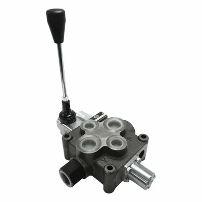HYDRO CUSTOM Hydraulic Directional Control Valve: Four-Way / Three Positions, Motor Center - Manual Spool Monoblock Valves