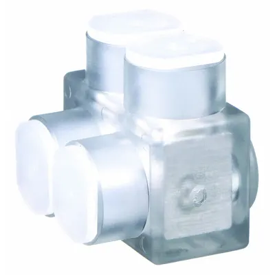 BURNDY Multitap Connector: 2 Port, Single-Sided Entry, 14 AWG – 2/0 AWG Wire Size - Dry-Location Single-Sided Entry Multitap Connectors