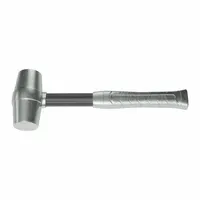 Mallet: Steel Handle, 2 lb Head Wt, 1 3/4 in Dia, 4 in Head Lg, 14 in Overall Lg (MPN AM3ALAG)
