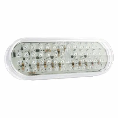 GROTE G6013 LED Turn Signal Light, Amber, Oval, Bracket Mount, Female Pin - Turn Signal Lights
