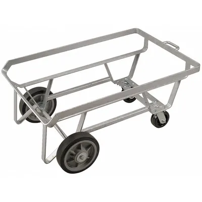 VIKAN Hopper Undercarriage: 1,000 lb, 41 1/8 in L x 27 1/4 in W x 19 1/8 in H - Large-Volume Color-Coded Modular Tub Carts