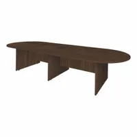 REGENCY Conference Table: Oval, Laminate/Melamine, Neo Walnut, 168 in Overall Lg, 52 in Overall Wd (MPN LCTRT16852NW)