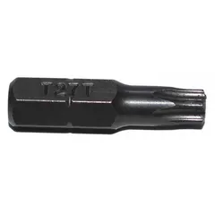 ZEPHYR TR27 Security Torx bits, 5-pack. Imperial size TR27 with security pin for tamper-resistant fasteners. S2 steel construction with hex shank. Not impact rated. Suitable for manual or low-torque power driving in applications requiring controlled access.