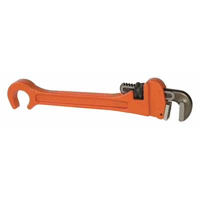 PETOL RW2 Pipe Wrench with Valve Wheel End, 10 in, 1 1/2 in Jaw Capacity - Pipe Wrenches with Valve Wheel End