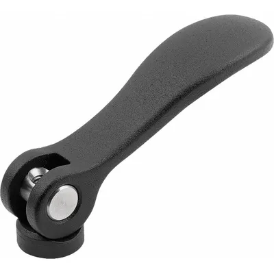 KIPP Cam Lever with Threaded Hole, #10-24, 52.3 mm Handle Length - Cam Levers with Threaded Hole