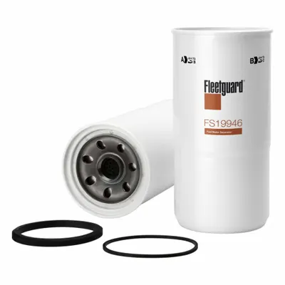 FLEETGUARD Automotive Fuel/Water Separator: Spin-On, 16 in Overall Lg, 5 1/8 in Outside Dia - Spin-On Fuel Filters