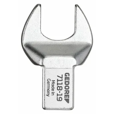 GEDORE Interchangeable Torque Wrench Head: 14mm x 18mm Drive Size, 31 3/4 mm Size - Open End Torque Wrench Heads