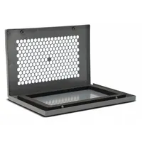 This stainless steel inspection grill is designed for thermal inspection access in industrial environments. It operates from -40°F to 617°F optic max temperature, enabling safe scanning of energized electrical equipment without enclosure opening