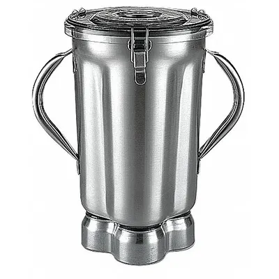 WARING COMMERCIAL Gallon Container: 154 oz Container Capacity, Silver - Blender Containers with Blade & Lid