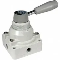 Manual Air Control Valve: VH Series, Lever Actuator, 2 Ports, 1/4 in NPT, Side-Ported Body (MPN VH201-N02)