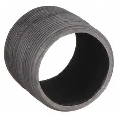 This Schedule 80 seamless pipe nipple features male NPT threads on both ends, with a nominal size of 2 in and a length of 2-1/2 in. Rated for 1,500 psi at 150°F, it is suitable for medium-pressure piping systems in industrial and commercial applications. Made in USA.