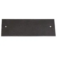 Steel blank cover plate designed to close unused openings in WIREMOLD OFR over-floor raceways. Black finish. RoHS compliant. Suitable for covering outlet boxes in floor-installed raceway systems
