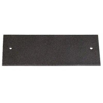 WIREMOLD OFR47-B Blank Cover Plate for OFR Over-Floor Raceways, Steel, Black - Outlet Box Plates for Over Floor Raceways