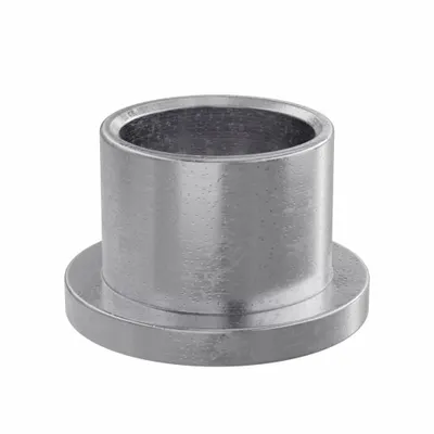 OILITE Flanged Sleeve Bearing: Iron-Copper, SAE 863, 5/8 in Bore, 3/4 in OD, 5/8 in Lg - Lubricated General Purpose Metallic Flanged Sleeve Bearings