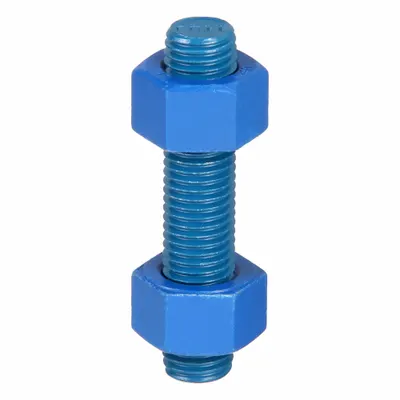 USA FASTENER Fully Threaded Stud: 3/4"-10 Thread Size, Steel, Grade B7, PTFE Coated - PTFE-Coated Fully-Threaded Rods & Studs