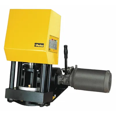 Parker Hydraulic Hose Crimping Machine: 1 1/4 in Max, Corded, 115V, Bench Mount - Parker Hydraulic Hose Crimping Machines