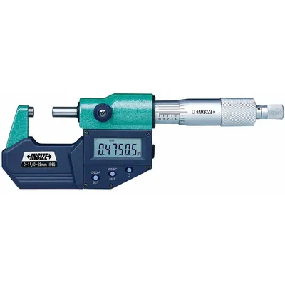INSIZE IP65 Digital Outside Micrometer 3101-250E - Micrometers with SPC Output for Harsh Environments