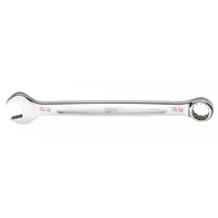 MILWAUKEE Combination Wrench: Chrome Vanadium Steel, Chrome, 15/16 in Head Size, Std (MPN 45-96-9430)
