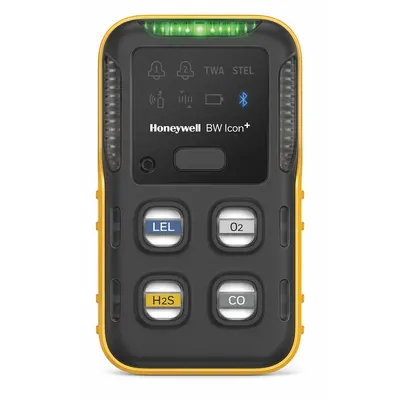 HONEYWELL BW Icon+ Multi-Gas Detector, Oxygen, Yellow, Lithium, Bluetooth - Multi-Gas Detectors
