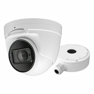 SPECO TECHNOLOGIES Camera: Turret, Zoom, 12 mm Max Focal Lg, 8MP, RJ45 - Varifocal Network IP Video Cameras