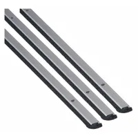 This door perimeter seal kit is made of black EPDM with an overall length of 7 ft and width of 13/16 in. It features screw-in mounting for secure attachment to door frames. Used to seal gaps around doors against drafts, moisture, and dust