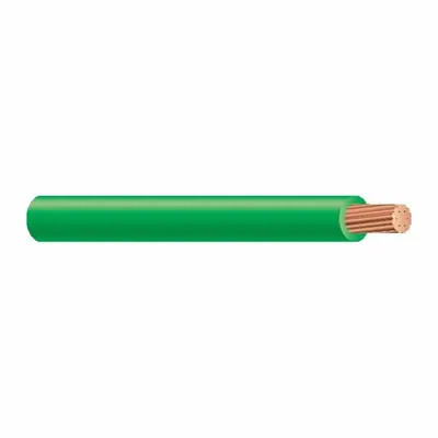 OEM Building Wire: Copper, 4 AWG, 1 Conductors, Stranded, Green, 1,000 ft Lg - Copper THHN/THWN-2 Building Wires