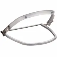 MSA Face Shield Frame: Band Attachment Type, Aluminum, Silver, Compatible with V-Gard® Series (MPN 10158799)