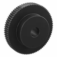 Ratchet Gear: 3.14 Pitch, 80 Teeth, 15 mm Bore Dia, Black Oxide-Coated Steel, 80 mm Outside Dia (MPN SRTB1-80)