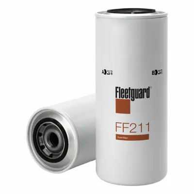 FLEETGUARD FF211 Spin-On Diesel Fuel Filter, 4 1/4 in Outside Dia - Spin-On Fuel Filters