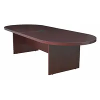 REGENCY Conference Table: Racetrack Oval, Laminate, Mahogany, 120 in Overall Lg, 47 in Overall Wd (MPN LCTRT12047MH)