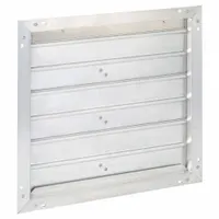 23"H-W 12"L Squ Alum Mtrzd Contrl Damper: 12 in L, 23 in H, 23 in W, 1 1/2 in Flange Wd, Aluminum