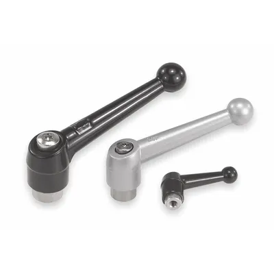 KIPP Ball-Style Adjustable Handle with Threaded Hole - Ball-Style Adjustable Handles with Threaded Hole