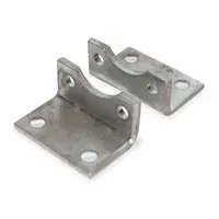 SPEEDAIRE Metric Cylinder Mounting Kit: Foot, Fits 50 mm Bore Dia, Steel