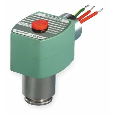 REDHAT Solenoid Valve: 2-Way, 1/8 in Pipe Size, 120V AC, Brass Body, PTFE Seal - 2-Way/2-Position, Normally Closed Solenoid Valves