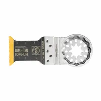 FEIN Oscillating Blade: 1 3/8 in Blade Wd, 2 in Overall Lg, Precision Cutting, Bi-Metal, 1 PK (MPN 99100000096)