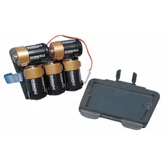 Alkaline battery pack designed for use with the Sentinel XL Powered Air Purifying Respirator. Provides power for respiratory protection in environments requiring supplied air filtration. OEM replacement component ensures proper fit and function within the respirator system.