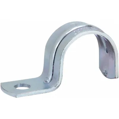 RACO Conduit & Pipe Strap Clamp, One-Hole: 3/4 in Trade Size, Steel - Surface Mount Clamps for Conduit & Pipe