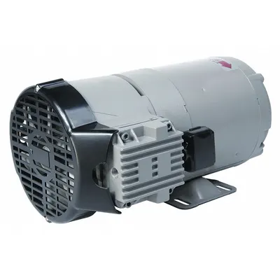 THOMAS Piston Air Compressor: 0.333 hp, 1 Phase, 115/230V AC - High Flow 2-Stage Piston Compressor/Vacuum Pumps
