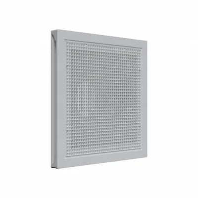 AMERICAN LOUVER Eggcrate Grille: Egg Crate Grille, White, Smooth, Plastic, 23 3/4 in H - Lay-In Grilles
