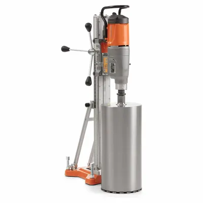 HUSQVARNA Core Drill Motor: 115V AC, 17 3/4 in Capacity (Concrete), 800 RPM Max. Spindle Speed - Core Drill Rigs
