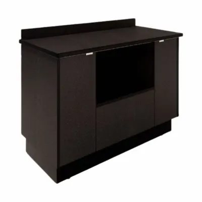 PLYMOLD Microwave Cabinet: Microwave Cabinet, Leveling Glides, Graphite Nebula - Microwave Cabinets