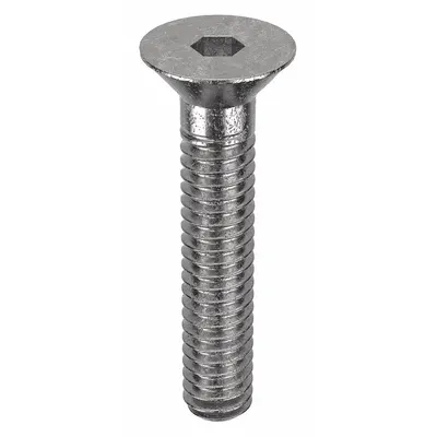 FOREVERBOLT Socket Flat Head Screw: 1/4"-20 Thread Size, 1 1/4 in Lg, Flat, NL-19, Stainless Steel - Flat Head Socket Cap Screws