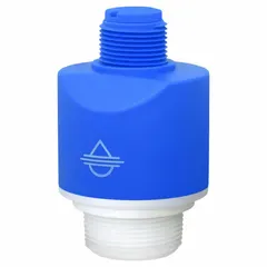 Noncontact FMCW radar level sensor operating at 80 GHz with 30V DC supply. Provides ±2 mm accuracy for continuous level measurement of liquids and solids in industrial tanks and vessels. No display.