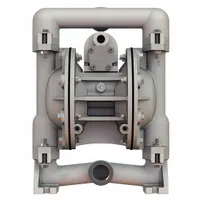 VERSAMATIC Double Diaphragm Pump: 316 Stainless Steel Body, 1 in, NPT Connection, 49 gpm, PTFE Valve (MPN E1SA5T559C-ATEX)