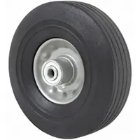 APPROVED VENDOR Solid Wheel: 8 in Wheel Dia., 3 1/8 in Wheel Wd, Rubber, 350 lb Load Capacity, Steel