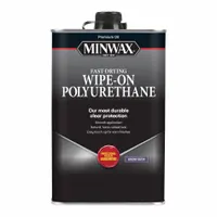 MINWAX Finish: Varnish, Interior, Oil, 1 pt Container Size, Wood, Satin, Clear, Semi-Transparent (MPN 40910000)