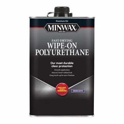 MINWAX Finish: Varnish, Interior, Oil, 1 pt Container Size, Wood, Satin, Clear - Wood Sealers & Finishes